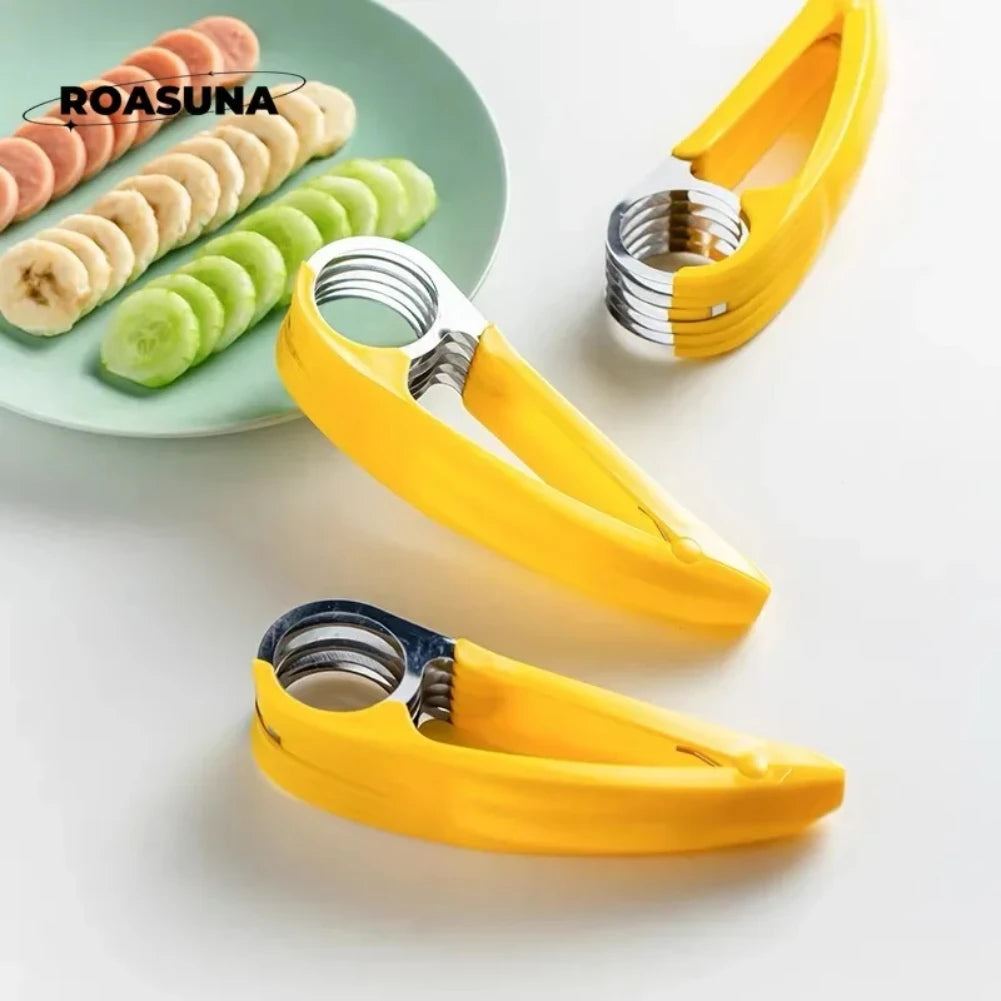 Eco-Friendly Banana & Fruit Slicer – Durable Kitchen Cutter for Effortless Slicing of Bananas, Cucumbers, and Other Produce